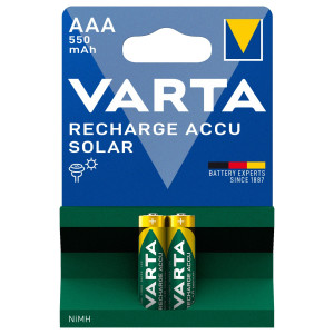 VARTA Recharge Akku SOLAR NI-MH AAA550mAH – 2er...