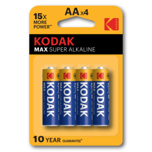 KODAK Max Alkaline LR6 / AA / 1,5V / BP4