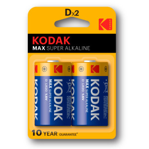 KODAK Max Super Alkaline LR20 / D / 1,5V / BP2