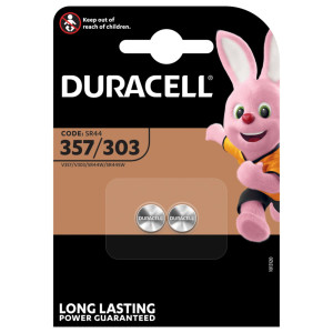 DURACELL Silberoxid Knopfzelle SR44 / D357 / 303 / 1,55V...
