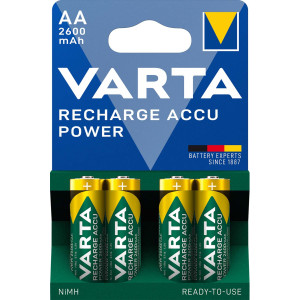 VARTA Recharge Akku Power NI-MH AA2600mAh - 4er Blister /...