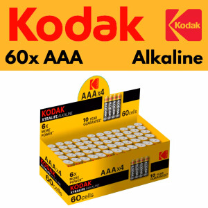 KODAK XTRALIFE Alkaline LR03 / AAA / 1,5V / 60er Pack