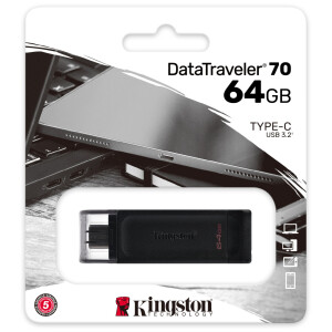 KINGSTON 64GB / USB-C Flash Drive (DT70)