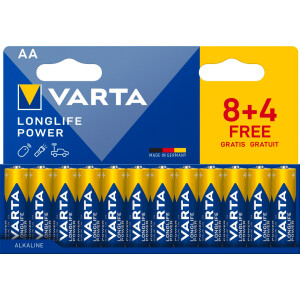 VARTA Longlife Power LR6 AA  1,5V- "8+4"...