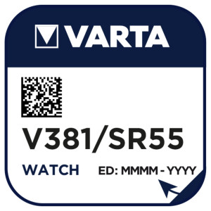 VARTA Silber Oxid Knopfzelle V381 / SR55
