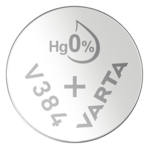 VARTA Silber Oxid Knopfzelle V384 / SR41
