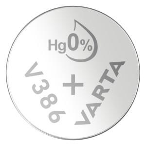 VARTA Silber Oxid Knopfzelle V386 / SR43