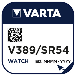 VARTA Silber Oxid Knopfzelle V389 / SR54