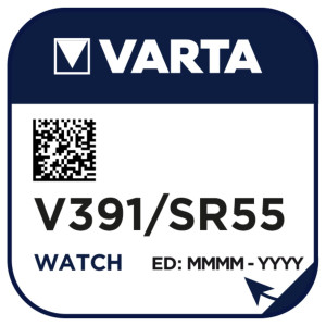 VARTA Silber Oxid Knopfzelle V391 / SR55
