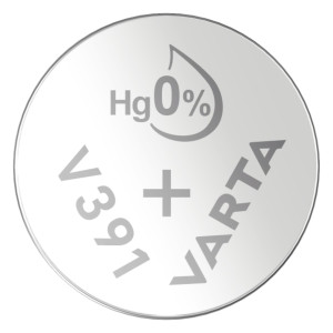 VARTA Silber Oxid Knopfzelle V391 / SR55