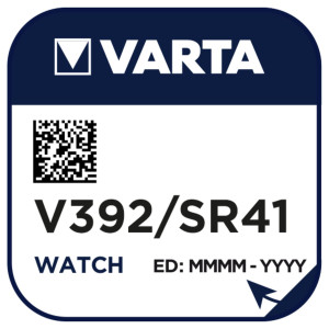 VARTA Silber Oxid Knopfzelle V392 / SR41