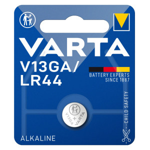 VARTA Alkaline V13GA / LR44 / 1,5V – 1er Blister
